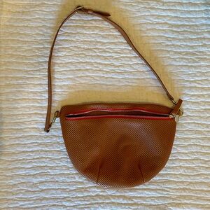EUC Clare V. Grande fanny, perforated leather